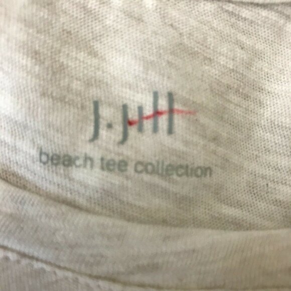 J. Jill Women Short Sleeve Round Neck Oversized Beach T Shirt Top Size Small - Picture 5 of 8